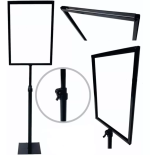 Kit 2 Pedestais Para Folha A4 - Porta Cartaz - Cor Branco Branco - Imagem 2