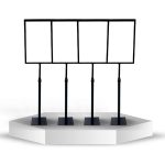 Kit 10 Pedestais Para Folha A4 - Porta Cartaz - Imagem 2