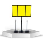 Kit 3 Pedestais Para Folha A4 - Porta Cartaz